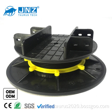 JNZ factory wholesale adjustable plastic pedestal floor support for WPC decking laths